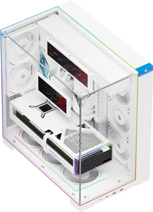 Thermalright A70 Vision White, weiß, Glasfenster