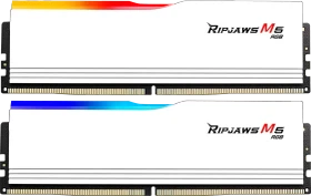 G.Skill Ripjaws M5 RGB weiß UDIMM 32GB Kit, DDR5-5200, CL40-40-40-83