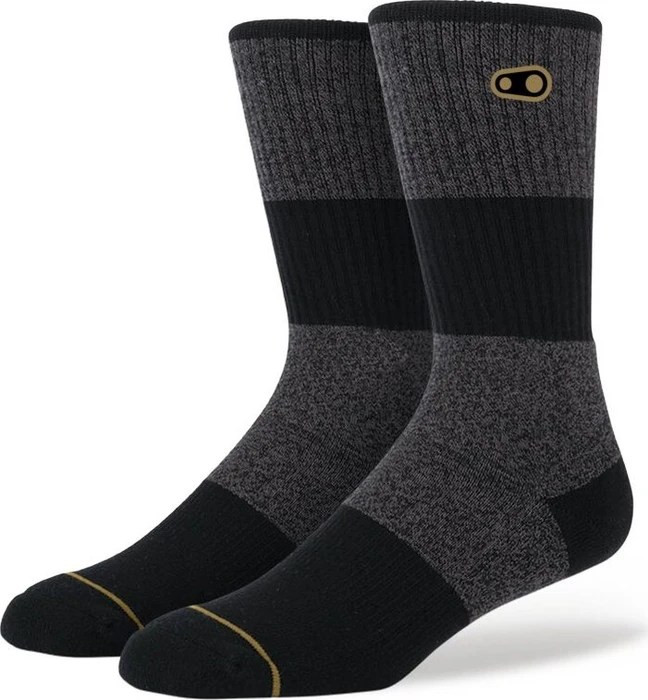 CrankBrothers Icon Casual Fahrradsocken grau/schwarz/gold