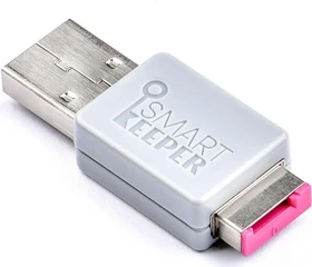 SmartKeeper Essential Lockable Flash Drive 32GB grau/rosa, USB-A, USB 2.0
