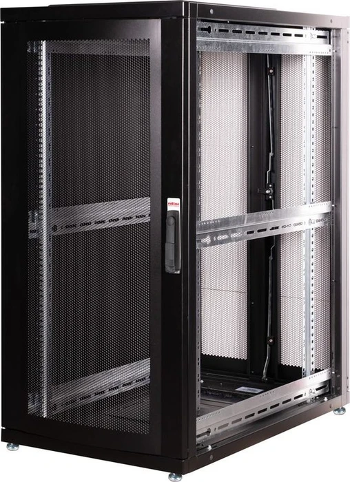 Roline / Secomp Pro Serie 19" Serverschrank 26HE, montiert, Gitternetztür, IP20, RAL 9005, 1000mm tief