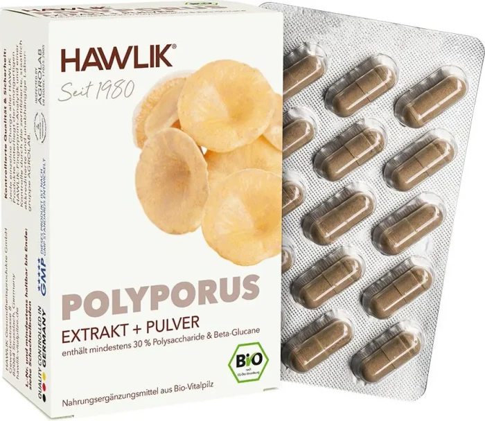Hawlik Bio Polyporus Extrakt+Pulver Kapseln