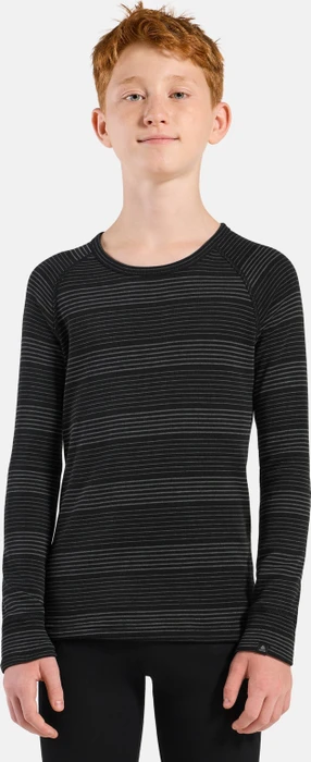 Odlo Active Warm Base Layer Set black/grey melange (Junior)