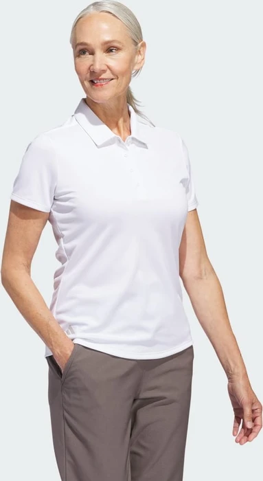 adidas Solid Performance Short Sleeve Poloshirt kurzarm weiß (Damen) (IP8671) – Bild 3 von 4