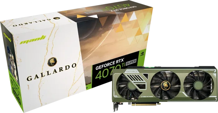 Manli GeForce RTX 4070 Ti SUPER Gallardo, 16GB GDDR6X, HDMI, 3x DP