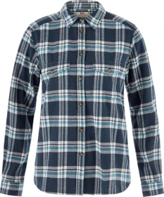 Fjällräven Övik Heavy Flannel Hemd langarm navy/eggshell (Damen)