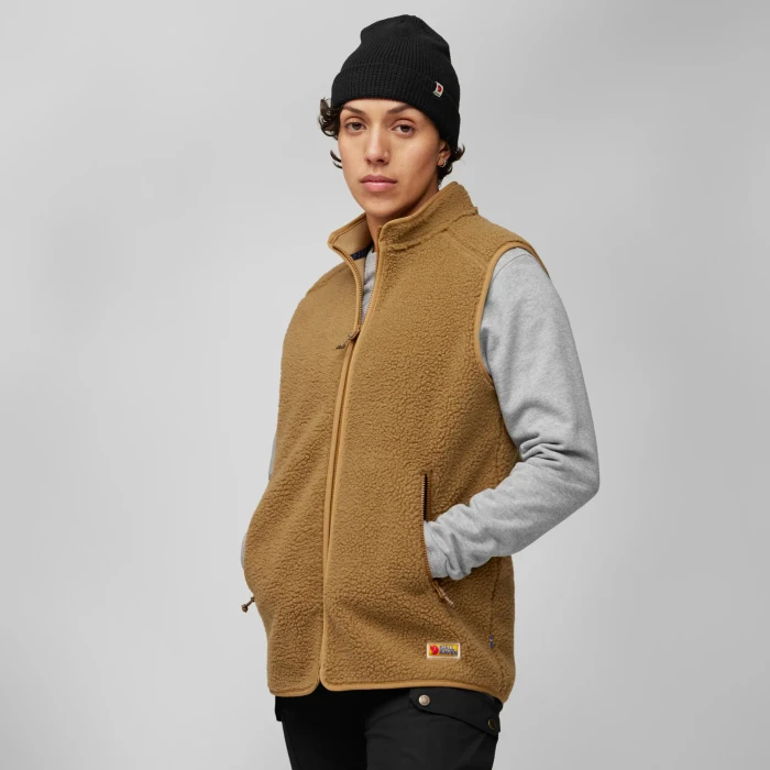 Fjällräven Vardag Pile Fleece Funktionsweste buckwheat brown (Damen)