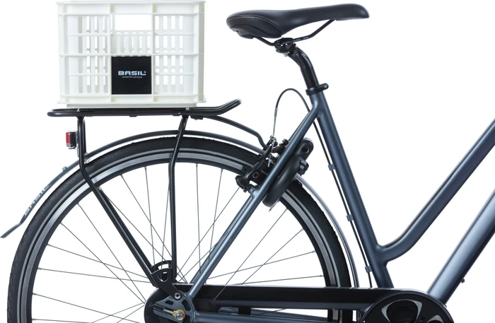 Basil Crate S Fahrradkorb bright white
