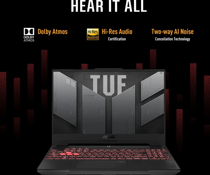 ASUS TUF Gaming A15 (2023) FA507NVR-LP010W, Mecha Gray, Ryzen 7 7435HS, 16GB RAM, 1TB SSD, GeForce RTX 4060, DE