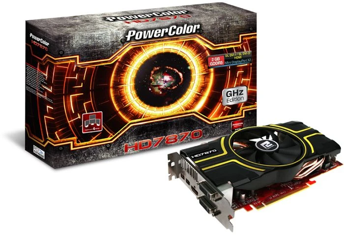 PowerColor Radeon HD 7870 GHz Edition V2, 2GB GDDR5, 2x DVI, HDMI, 2x mDP