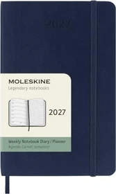 Moleskine Wochen-Notizkalender 1 Woche/1 Seite 2027, A6, Softcover, blau