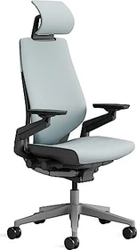Steelcase Gesture Bürostuhl mit Armlehnen und Kopfstütze, sturmhorizont