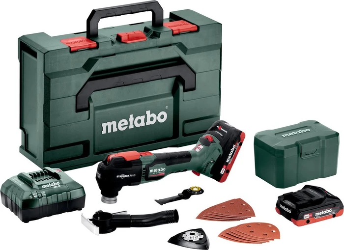 Metabo MT 18 LTX BL QSL Akku-Multifunktionswerkzeug inkl. Koffer + 2 Akkus 4.0Ah + Zubehör