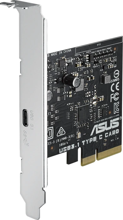 ASUS USB 3.1 Type-C Card, 1x USB-C 3.1, PCIe 2.0 x4