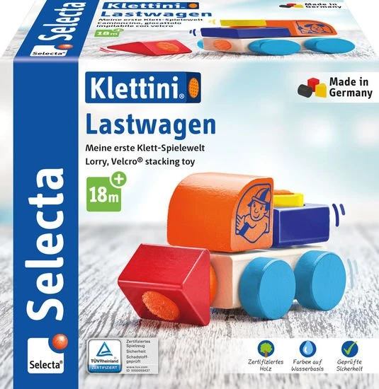 Schmidt Spiele Selecta Lastwagen Klett-Fahrzeug