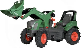 rolly toys rollyFarmtrac Premium Fendt Vario 939 Trettraktor mit Frontlader, Luftbereifung, Zweigangschaltung und Bremse grün