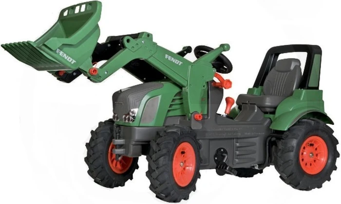 rolly toys rollyFarmtrac Premium Fendt Vario 939 Trettraktor mit Frontlader, Luftbereifung, Zweigangschaltung und Bremse grün