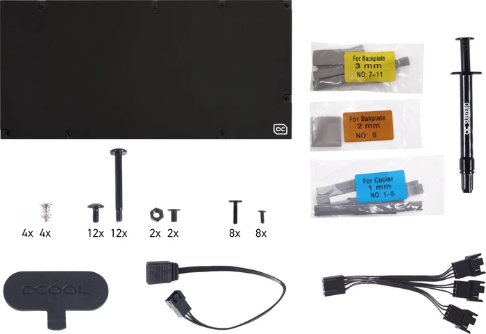 Alphacool Eiswolf 2 AiO 360mm RTX 3090 Ti Strix/TUF mit Backplate