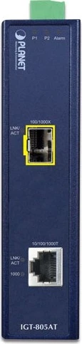 Planet IGT-805AT Industrial Gigabit Medienkonverter, 1x RJ-45, 1x SFP
