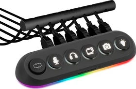 Streamplify Hub Deck 5 RGB USB-Hub, 4x USB-A 3.0/1x USB-A 2.0, USB-A 3.0 [Buchse] (SPUH-HZ51217.11)