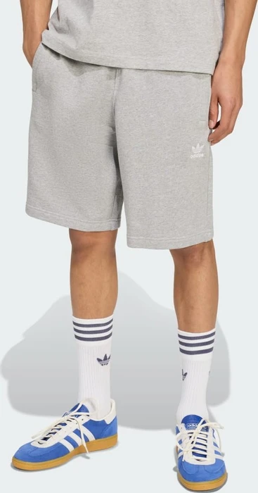 adidas Essentials Trefoil Shorts medium grey heather/white (Herren)