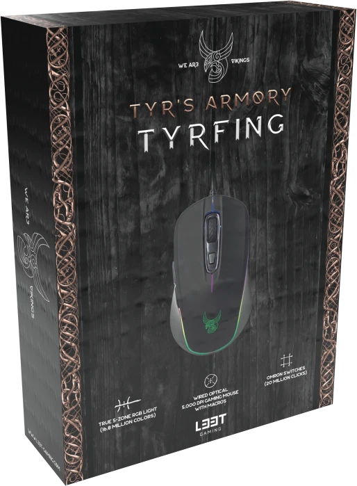 L33T-Gaming Tyrfing Gaming Mouse schwarz, USB