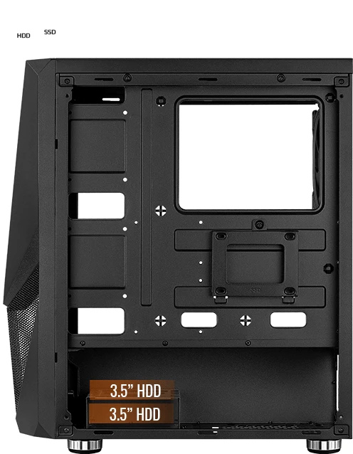 AeroCool Zauron, inkl. 1x Lüfter, Glasfenster