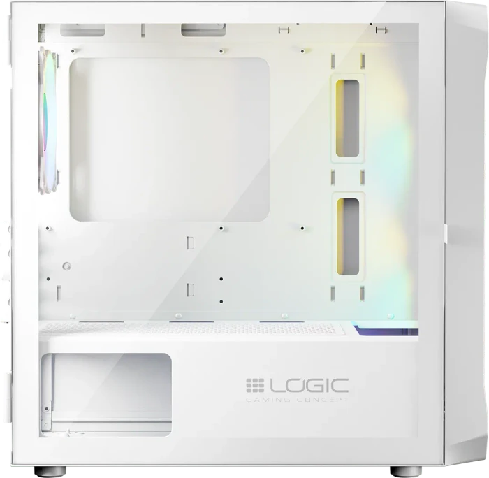 Logic Concept Portos ARGB Mini White, Glasfenster
