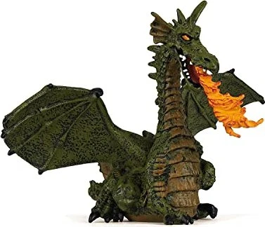 Papo Die Bezaubernde Welt - Feuerspeiender Drache mit Flügeln grün