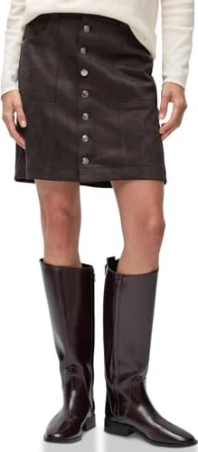 Street One Veloursrock mit Knöpfen Rock deep roast brown (Damen)