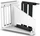 NZXT Vertical GPU Mounting Kit Riser Card, inkl. PCI-Slot Blende für H7, gewinkelt, PCIe 4.0, 175mm, weiß/schwarz (AB-RH175-W1)