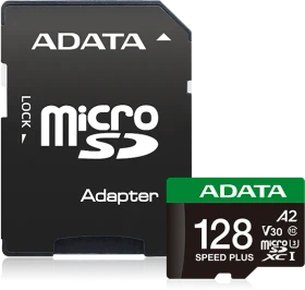 ADATA SPEED PLUS R180/W160 128GB Kit, UHS-I U3, A2, Class 10