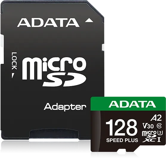ADATA SPEED PLUS, microSD UHS-I U3, A2, V30