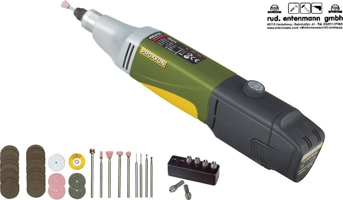 Proxxon MicroMot MicroMot IBS/A Akku-Geradschleifer inkl. Koffer + Akku 2.6Ah + Zubehör
