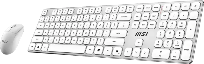 MSI Forge K210 W Wireless Combo weiß, USB, UK