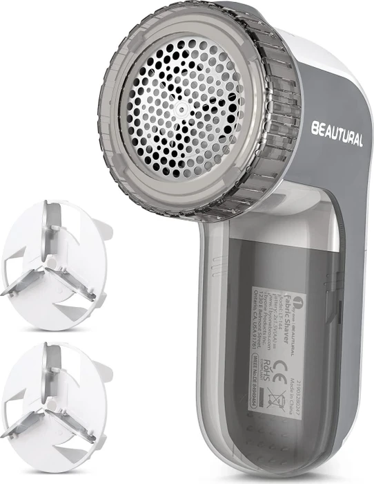 Beautural Fusselrasierer grau