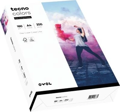 inapa tecno colors Universalpapier weiß, A4, 160g/m², 250 Blatt
