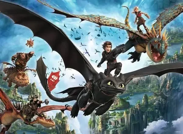 Ravensburger Puzzle Drachen und Helden