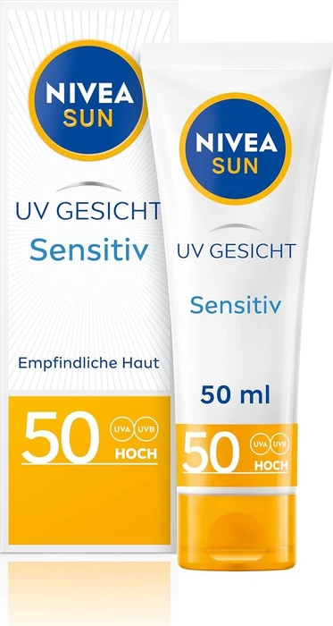 Nivea UV Gesicht Sensitiv Sonnencreme LSF50, 50ml