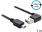 DeLOCK EASY-USB 2.0 Kabel, USB-A 90° horizontal gewinkelt [Stecker] auf Mini-USB [Stecker], 1m Vorschaubild