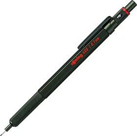rOtring 600 Feinminen Druckbleistift HB 0.7mm graphit, grün, Radierer