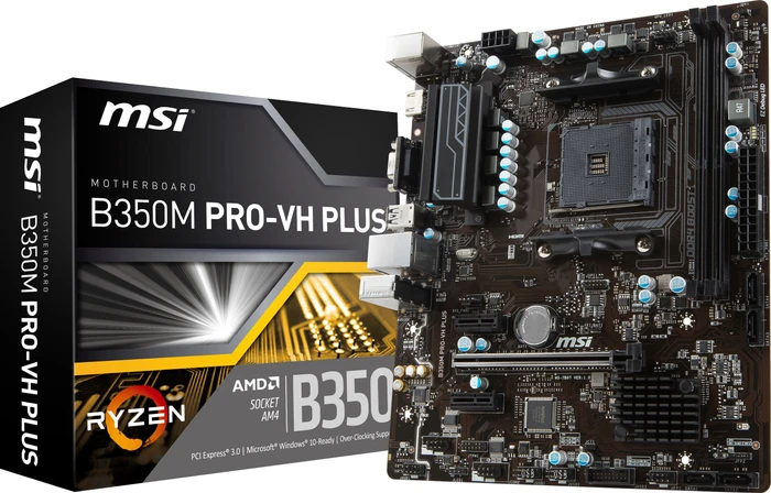 MSI B350M Pro-VH Plus (AMD AM4)