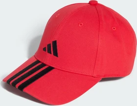 adidas 3-Streifen New Logo Baseball Kappe pure ruby/black