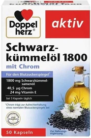 Doppelherz aktiv Schwarzkümmelöl 1800 Kapseln, 50 Stück