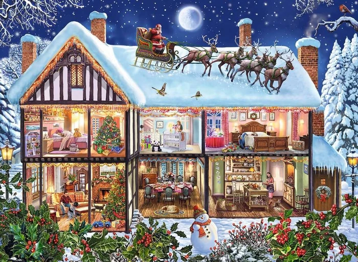 Ravensburger Puzzle Weihnachten zu Hause