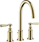 Hansgrohe Axor Montreux 3-Loch Waschtischarmatur 180 mit Hebelgriffen und Zugstangen-Ablaufgarnitur polished brass Vorschaubild