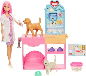 Mattel Barbie - Ich wäre gern...Gute Besserung Tierkrankenstation-Spielset