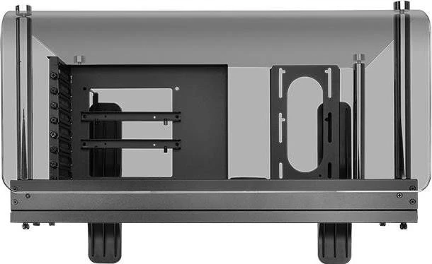 Thermaltake Core P3 Tempered Glass Curved Edition schwarz, Glasfenster