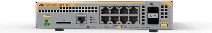 Allied Telesis x230 Desktop Gigabit Managed Switch, 8x RJ-45, 2x SFP, 124W PoE+