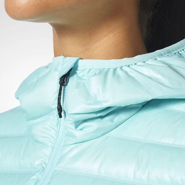 adidas Varilite Hooded Down Funktionsjacke clear aqua (Damen)